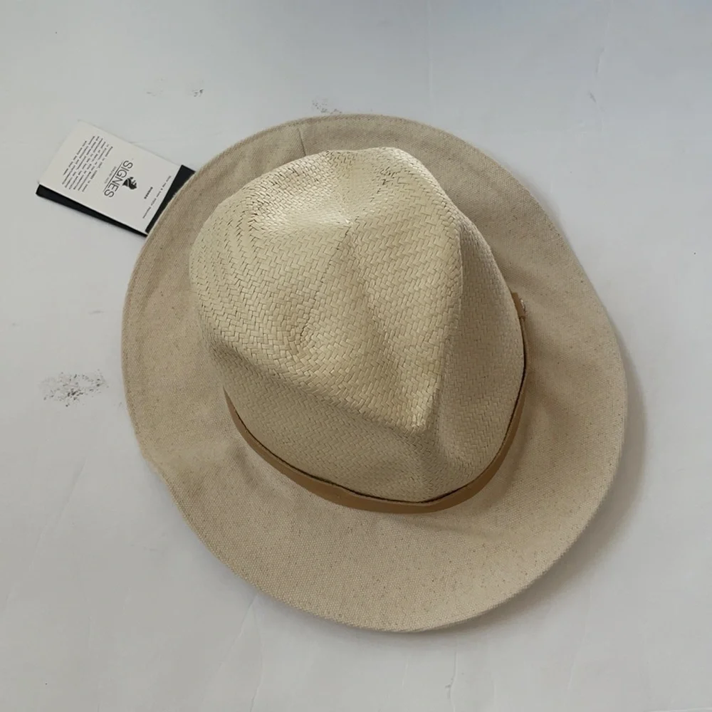 Rag and Bone Signes geninue Fedora hat tan S NWT